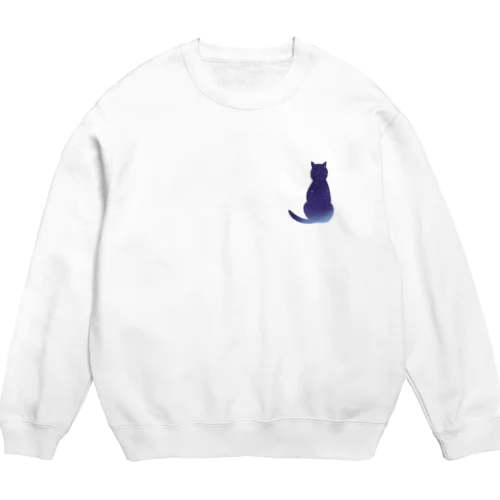 星空にゃんこ Crew Neck Sweatshirt