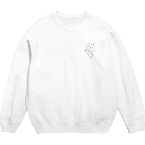 ドットな鹿さん Crew Neck Sweatshirt