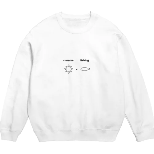 mazume×fishing Crew Neck Sweatshirt