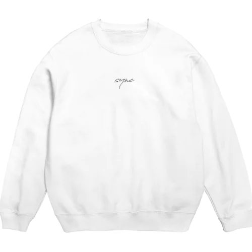 logo_wht Crew Neck Sweatshirt