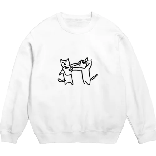 コーヒーどうぞ Crew Neck Sweatshirt