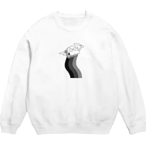 眼鏡めんだこ君 Crew Neck Sweatshirt