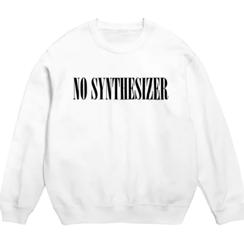 90年代V系インスパイアグッズ「NO SYNTHESIZER」 Crew Neck Sweatshirt