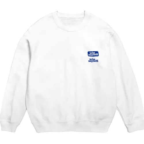 winmyself(2logo) Crew Neck Sweatshirt