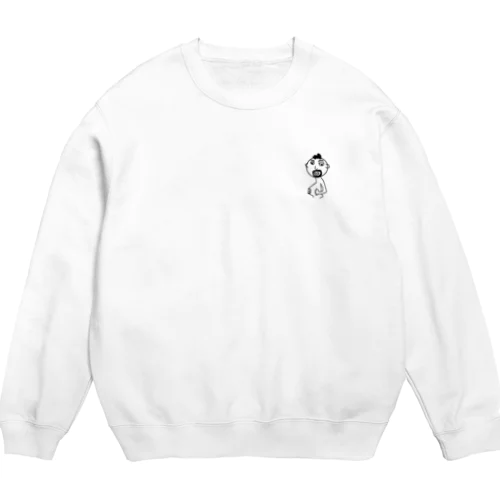 ひげおじさん_1人目 Crew Neck Sweatshirt