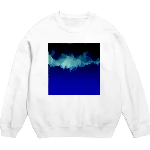 午前４時の雪山 Crew Neck Sweatshirt