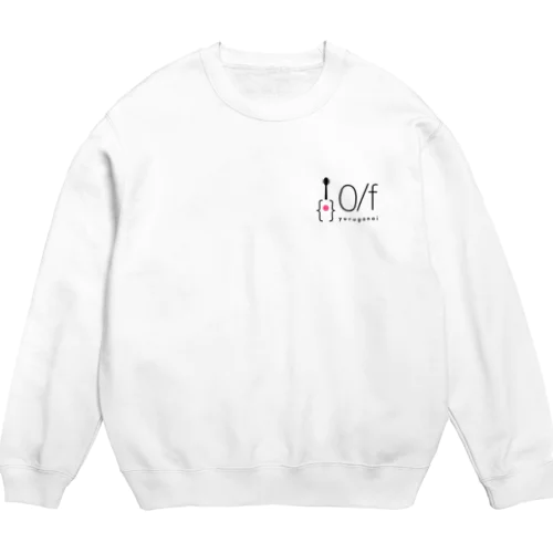 0/f ゆるがない ロゴ01 Crew Neck Sweatshirt