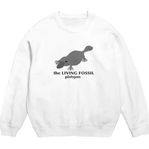 生きる化石（カモノハシ） Crew Neck Sweatshirt