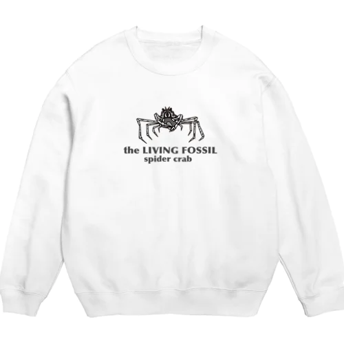 生きる化石（タカアシガニ） Crew Neck Sweatshirt