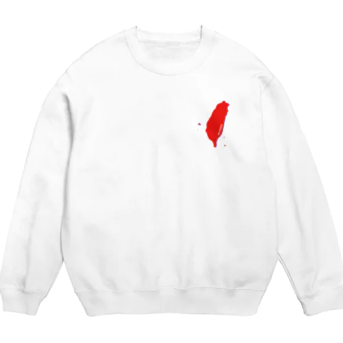 『我喜歡台灣』地図 Crew Neck Sweatshirt