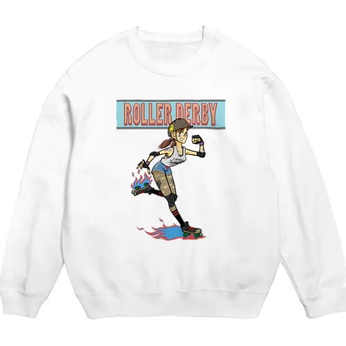 "ROLLER DERBY" Crew Neck Sweatshirt