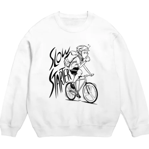 "SLOW STARTER" Crew Neck Sweatshirt