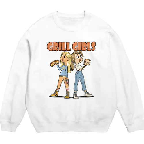 "grill girls" Crew Neck Sweatshirt