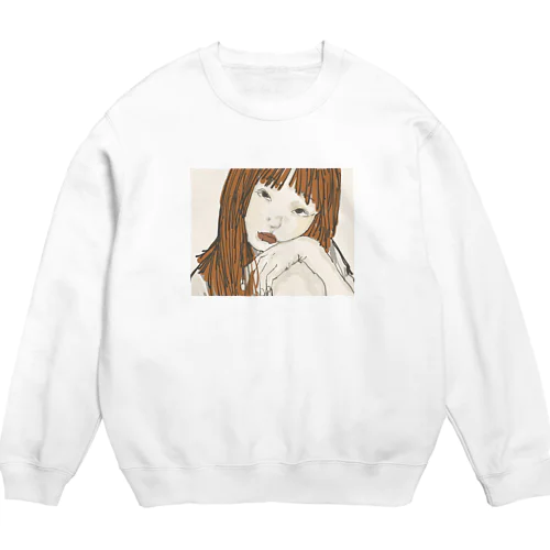 日曜日終わる Crew Neck Sweatshirt