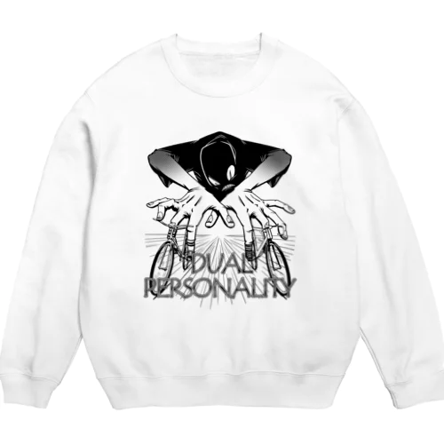 "DUAL PERSONALITY"(B&W) #1 Crew Neck Sweatshirt