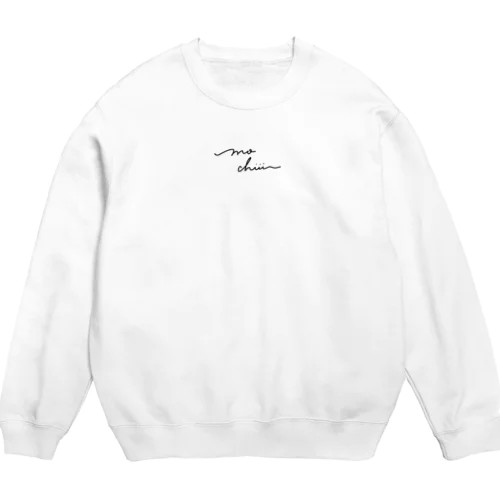 mochiii channel(筆記体ロゴ) Crew Neck Sweatshirt