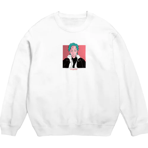 cryptid Retro Boy  Crew Neck Sweatshirt