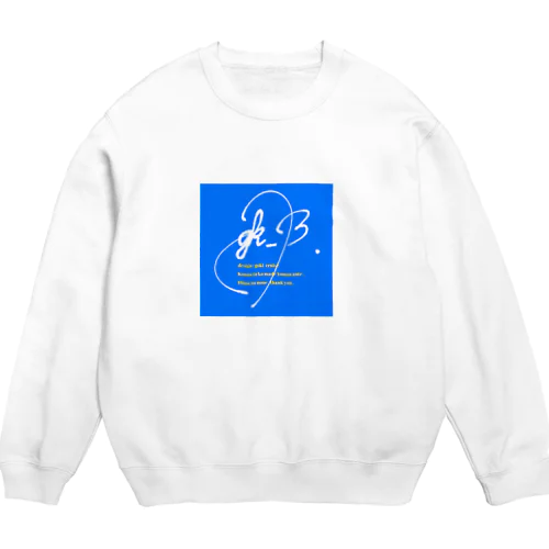 ボックスロゴ。(Blue) Crew Neck Sweatshirt