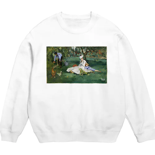 モネとグリーンイグアナ Crew Neck Sweatshirt