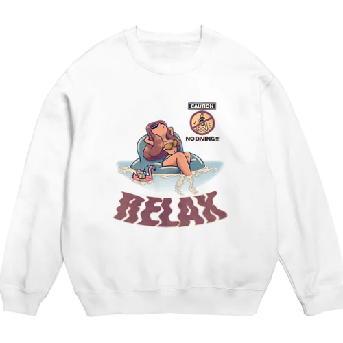 "RELAX" Crew Neck Sweatshirt