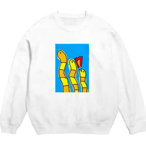 ちんあなどらごん Crew Neck Sweatshirt