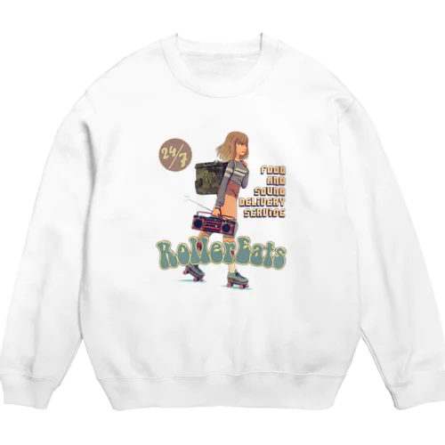 "ROLLER EATS" Crew Neck Sweatshirt