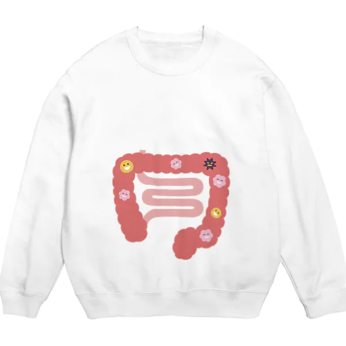 人体のなぞ。ぴかぴかピンクの大腸。 Crew Neck Sweatshirt