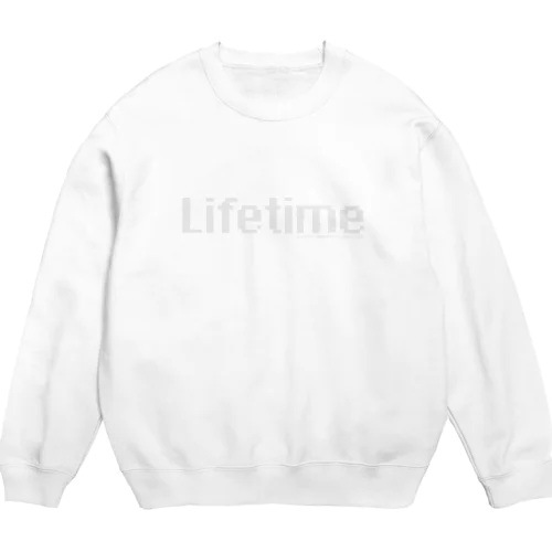 Lifetime Off-White Logo Crew Neck Sweatshirt