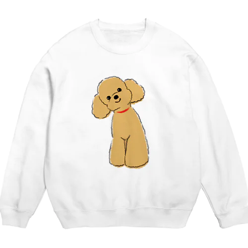 ずっといっしょ_トイ・プードル Crew Neck Sweatshirt