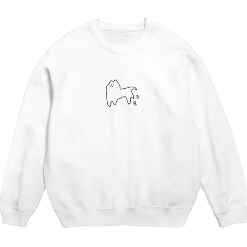 あたるネコ Crew Neck Sweatshirt