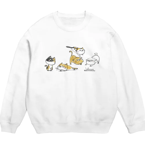 猫会議 Crew Neck Sweatshirt