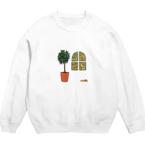 バナナの夢 Crew Neck Sweatshirt