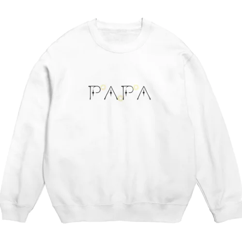 家族ペアプラネタリウム文字　PAPA スウェット