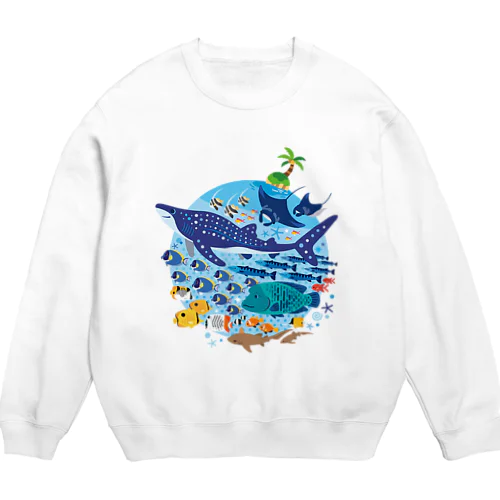 暖かい海の魚たち Crew Neck Sweatshirt