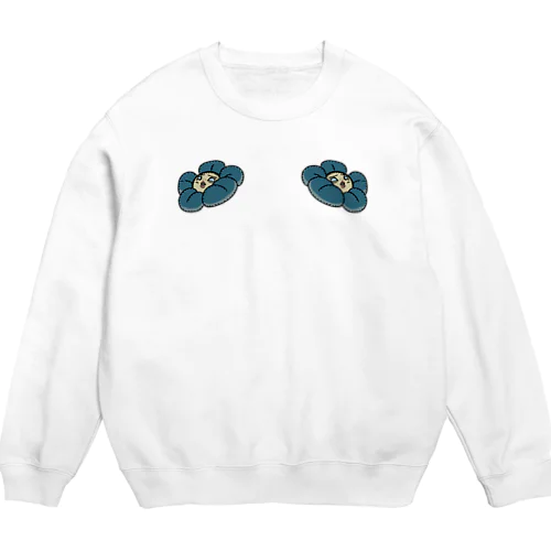 屁理屈ばっかり唾飛ばしフラワー Crew Neck Sweatshirt