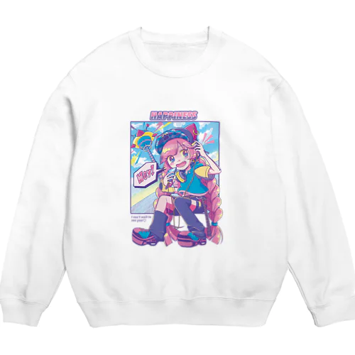 Happiness sweat Crew Neck Sweatshirt