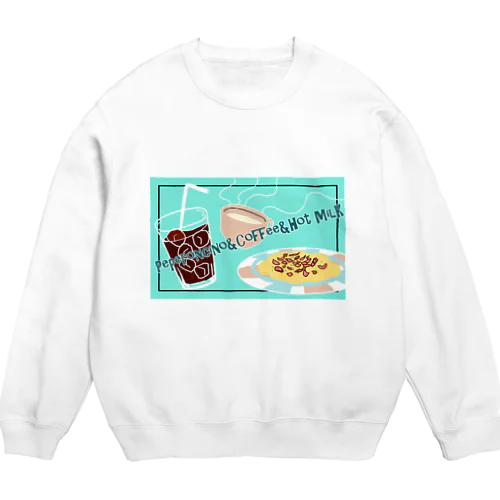 中毒シリーズ(カフェ) Crew Neck Sweatshirt