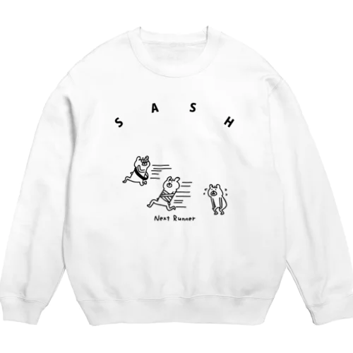 ぐるぐる巻きのタスキ Crew Neck Sweatshirt