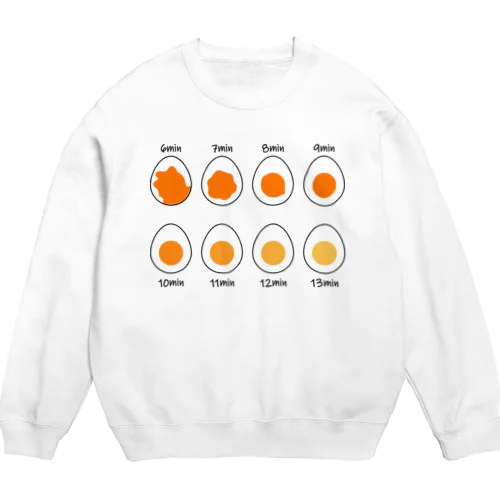 ゆで卵のゆで時間 Crew Neck Sweatshirt