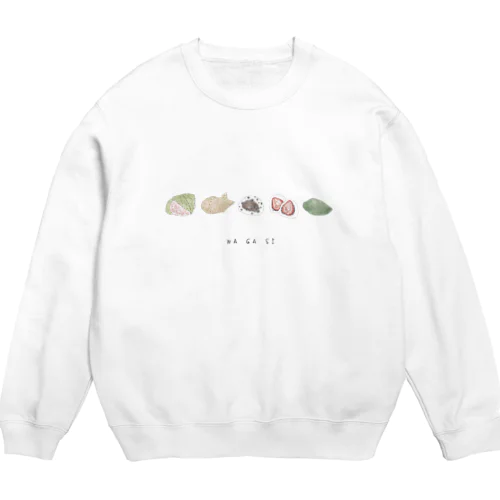 和菓子／WAGASI Crew Neck Sweatshirt