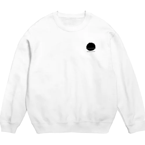 モヤ氏ルエット（black） Crew Neck Sweatshirt