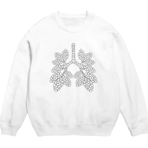 肺胞 Crew Neck Sweatshirt