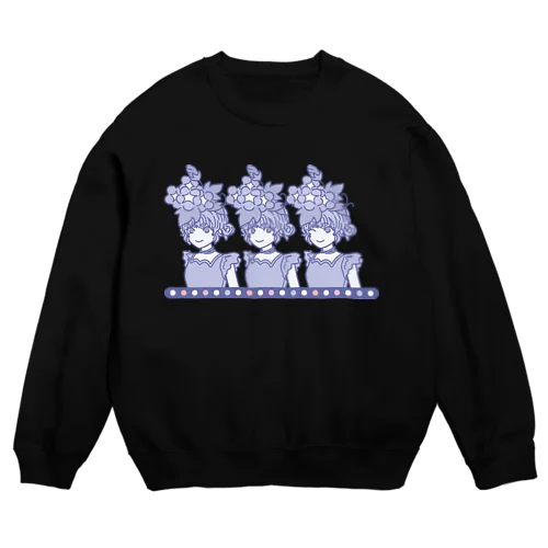 「朝顔ガール」アオイパート Crew Neck Sweatshirt