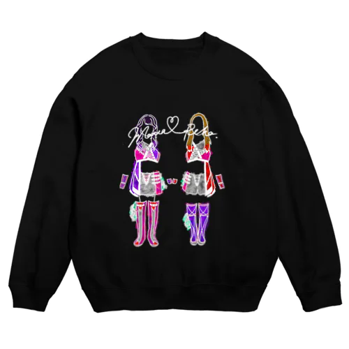 マゼンタグッズカラー💜❤️ Crew Neck Sweatshirt