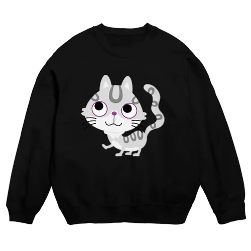 にゃんにゃんねこ Crew Neck Sweatshirt