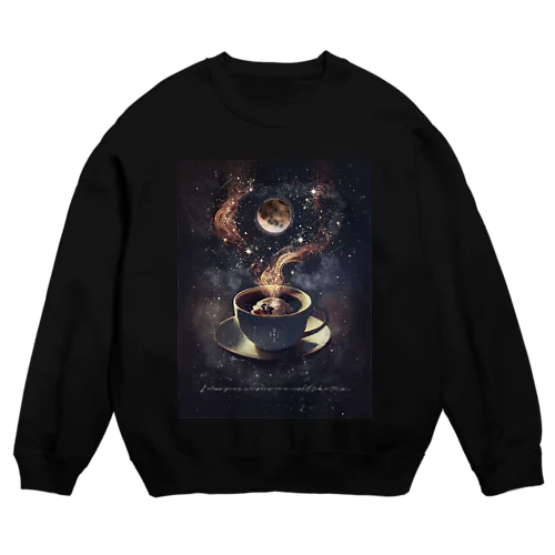 coffee moon Crew Neck Sweatshirt