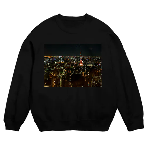 東京の夜景 Crew Neck Sweatshirt