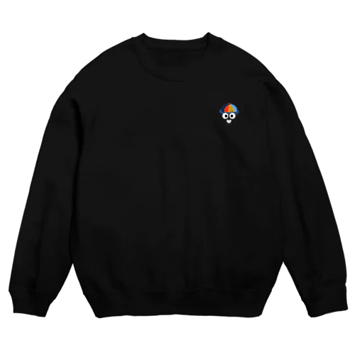 ガングロおちんさん（左胸ロゴ） Crew Neck Sweatshirt