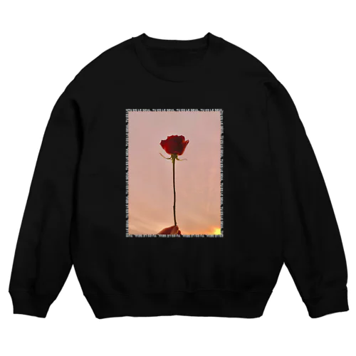 ローズプリントT/A Crew Neck Sweatshirt