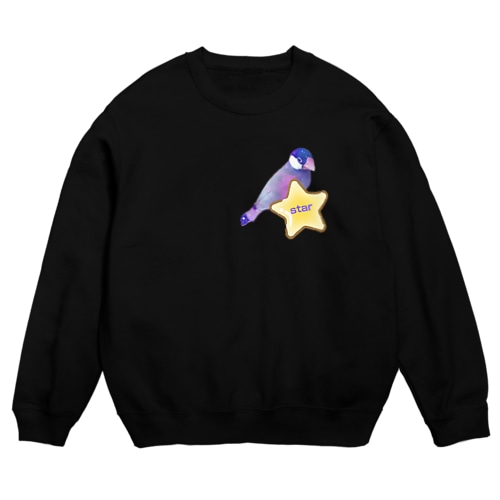 ゆめかわいい文鳥さん Crew Neck Sweatshirt